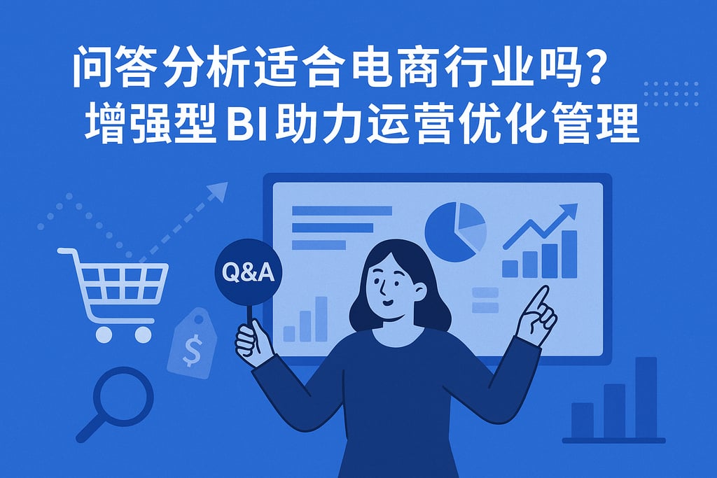 问答分析适合电商行业吗？增强型BI助力运营优化管理