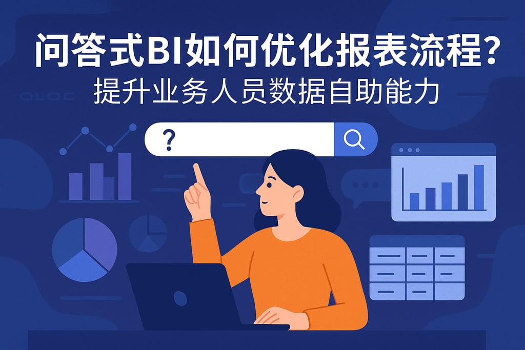 问答式BI如何优化报表流程？提升业务人员数据自助能力