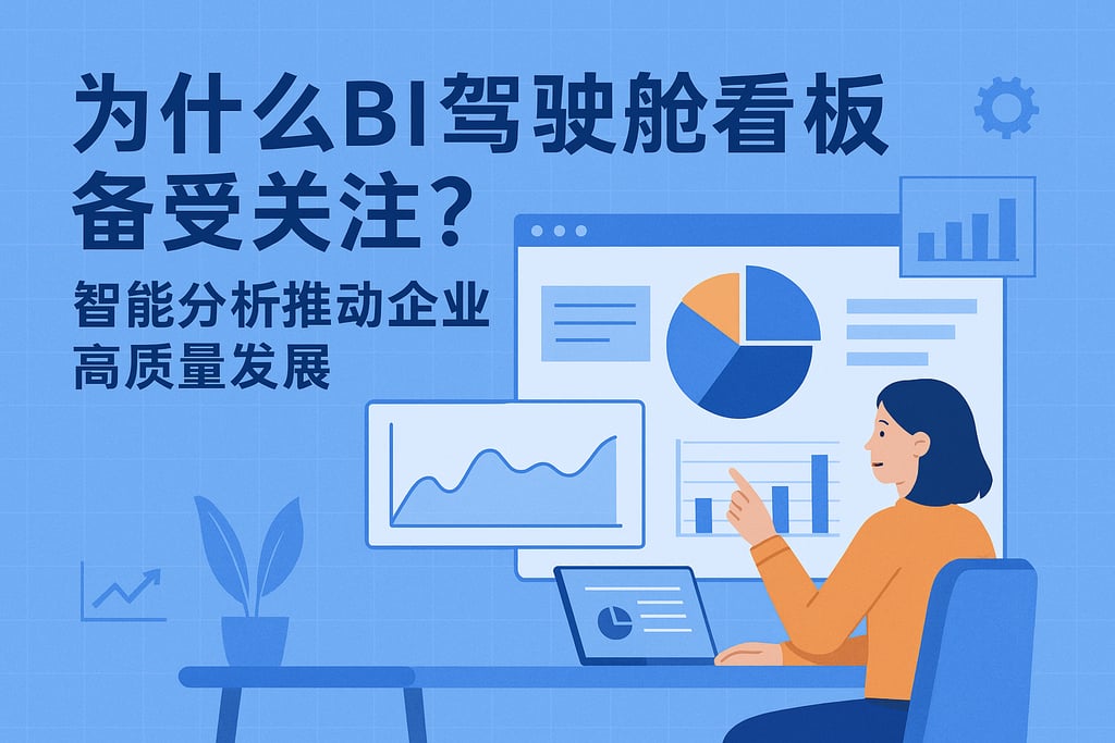 为什么BI驾驶舱看板备受关注？智能分析推动企业高质量发展