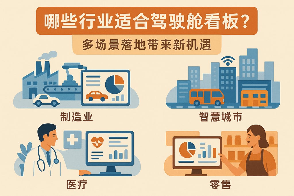 哪些行业适合驾驶舱看板？多场景落地带来新机遇。
