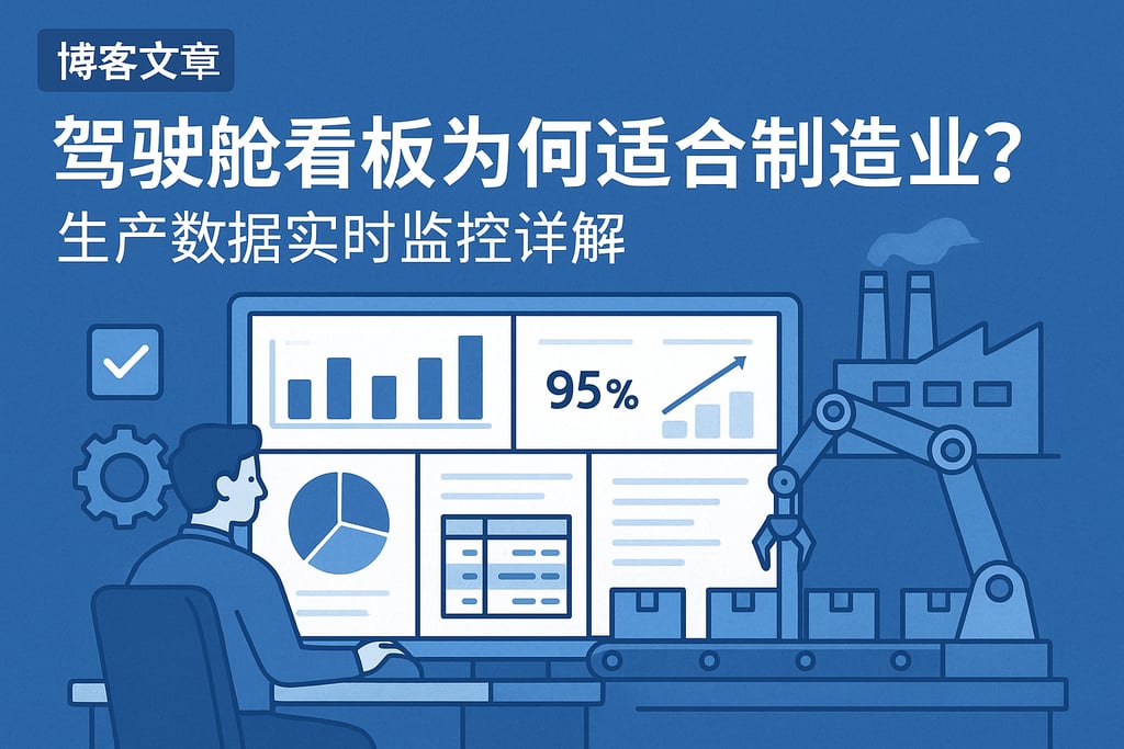 驾驶舱看板为何适合制造业？生产数据实时监控详解