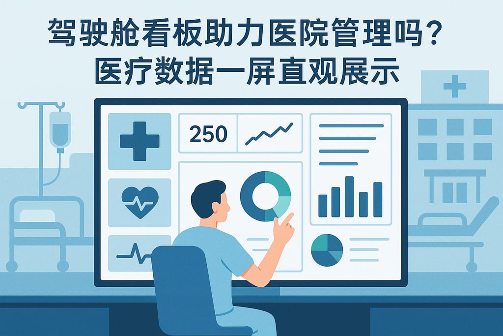 驾驶舱看板助力医院管理吗？医疗数据一屏直观展示