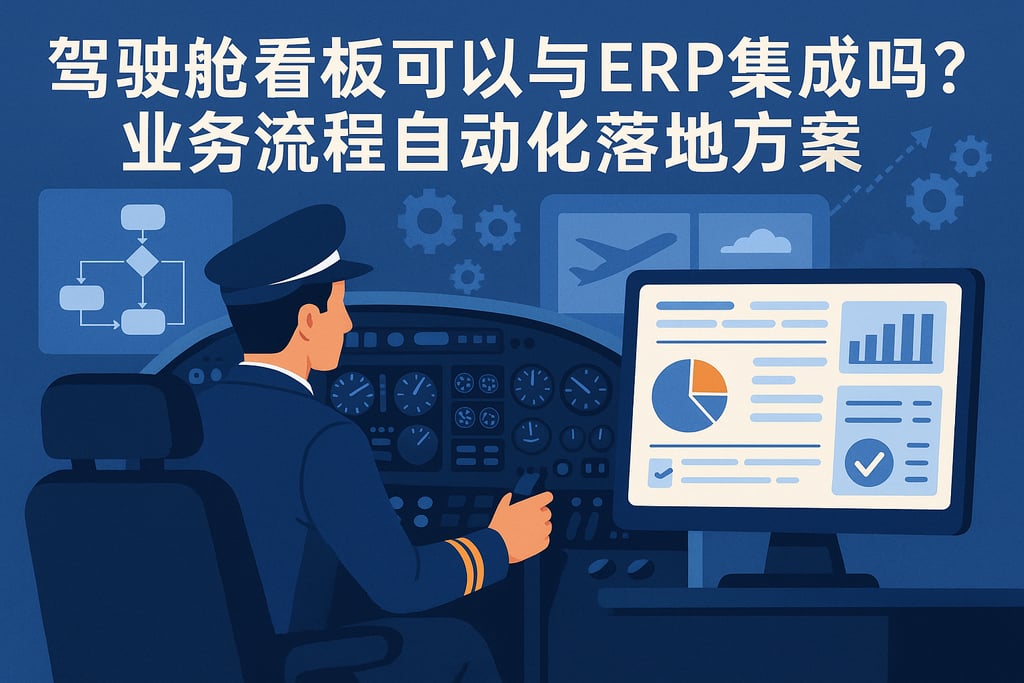 驾驶舱看板可以与ERP集成吗？业务流程自动化落地方案