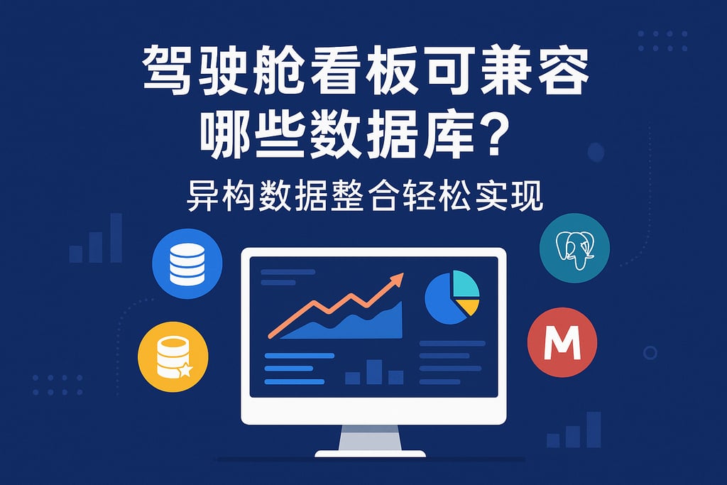 驾驶舱看板可兼容哪些数据库？异构数据整合轻松实现