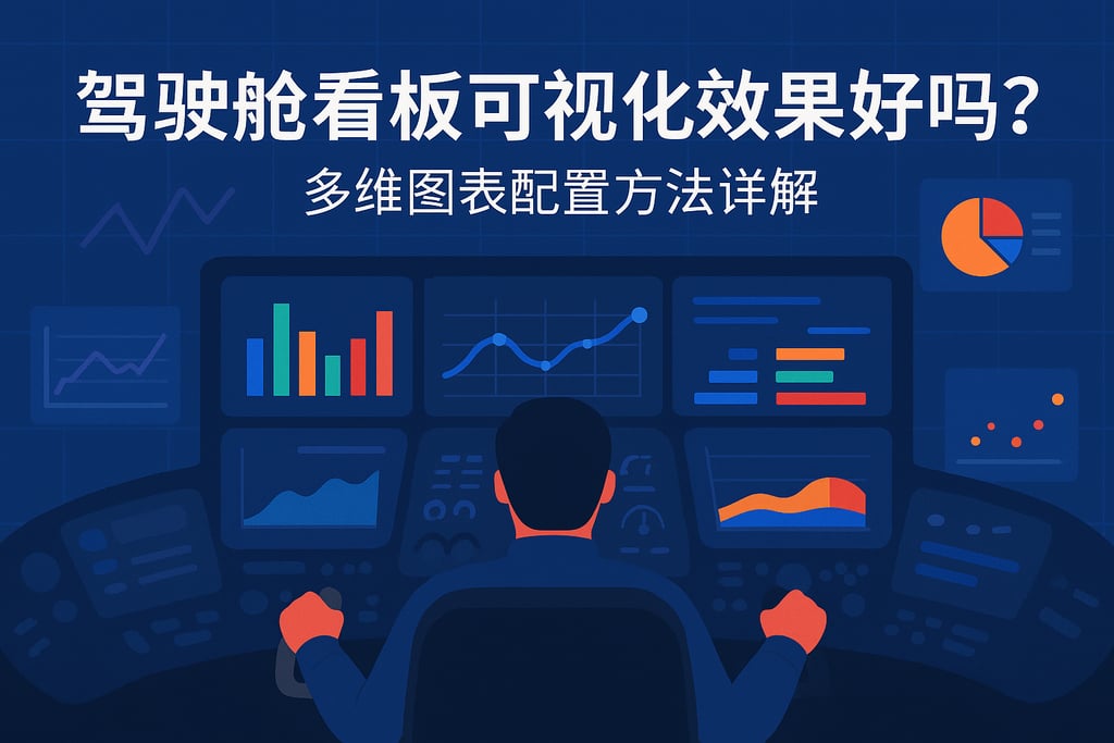 驾驶舱看板可视化效果好吗？多维图表配置方法详解。