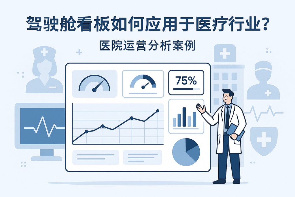 驾驶舱看板在医疗行业如何应用？医院运营分析案例