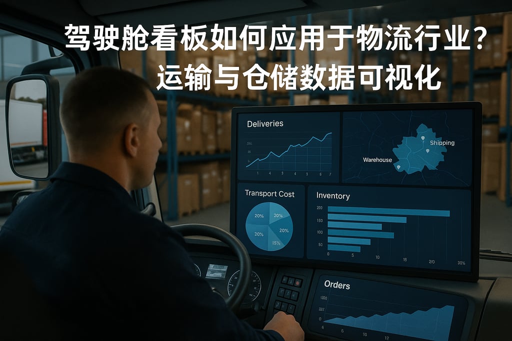驾驶舱看板在物流行业如何应用？运输与仓储数据可视化