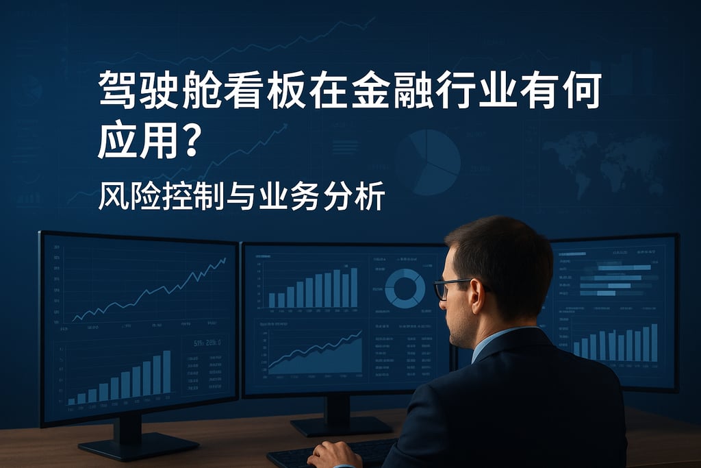 驾驶舱看板在金融行业有何应用？风险控制与业务分析