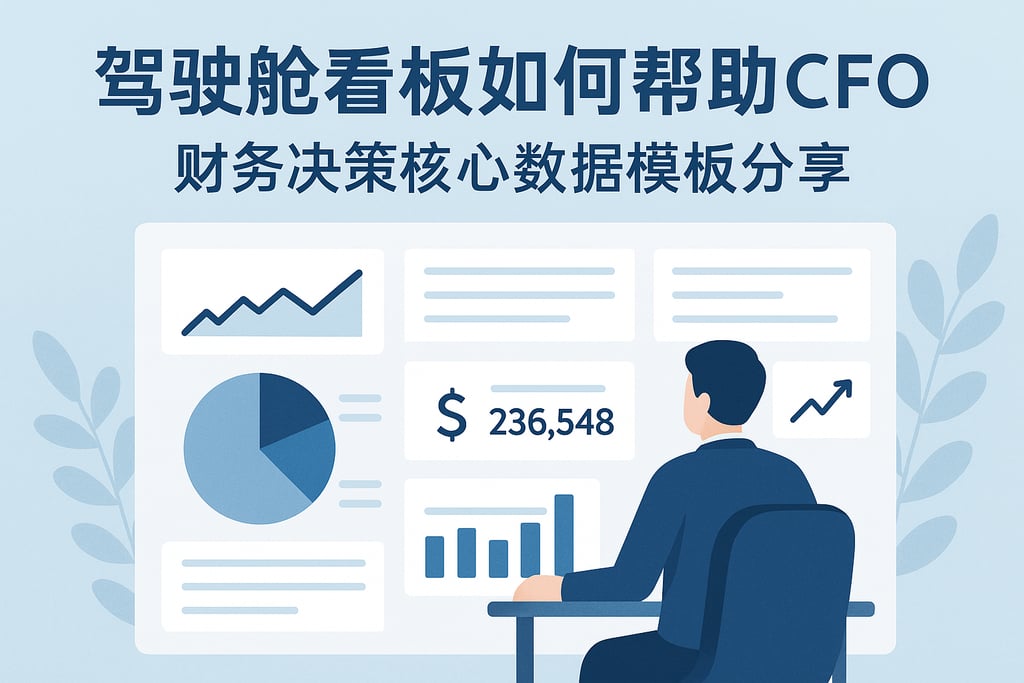 驾驶舱看板如何帮助CFO？财务决策核心数据模板分享