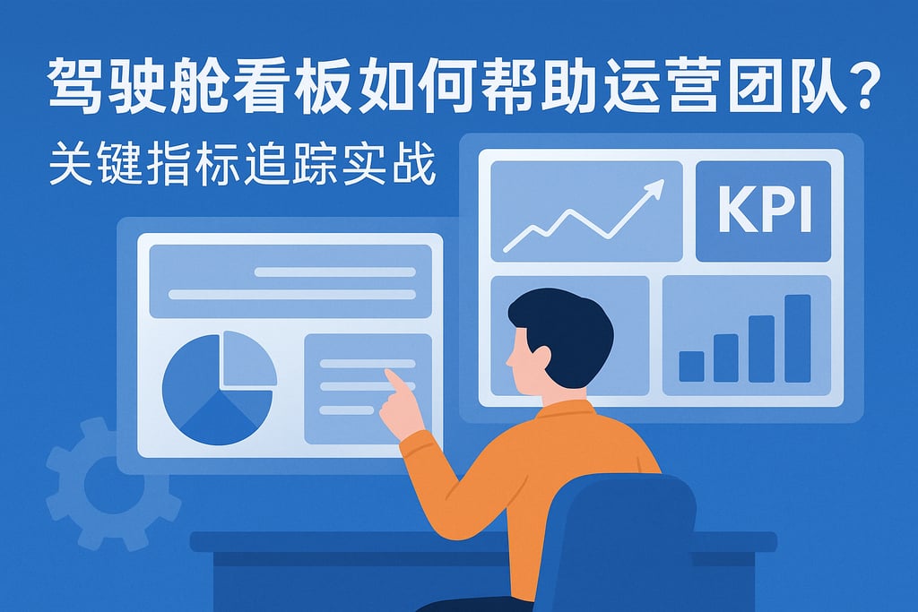 驾驶舱看板如何帮助运营团队提效？关键指标追踪实战