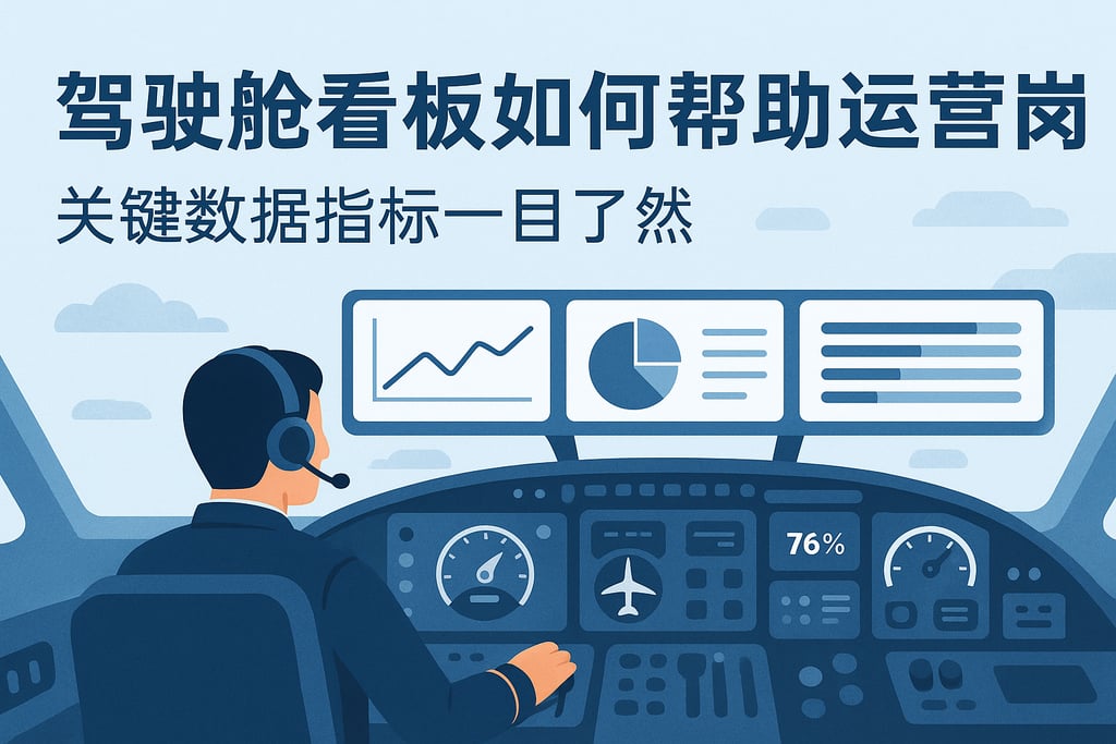 驾驶舱看板如何帮助运营岗？关键数据指标一目了然