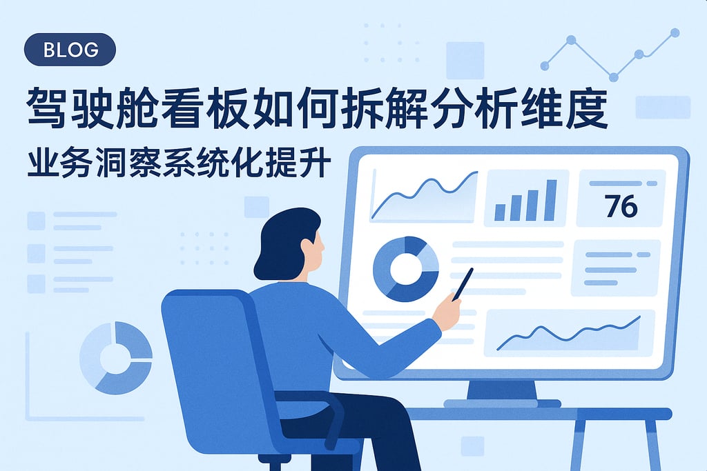 驾驶舱看板如何拆解分析维度？业务洞察系统化提升