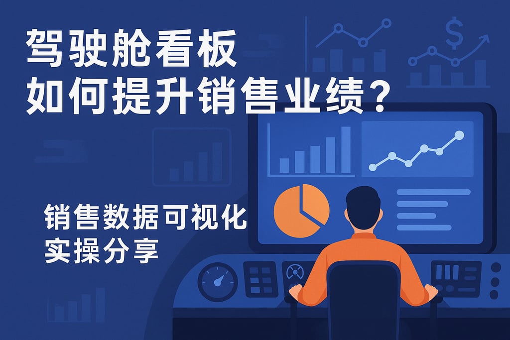 驾驶舱看板如何提升销售业绩？销售数据可视化实操分享