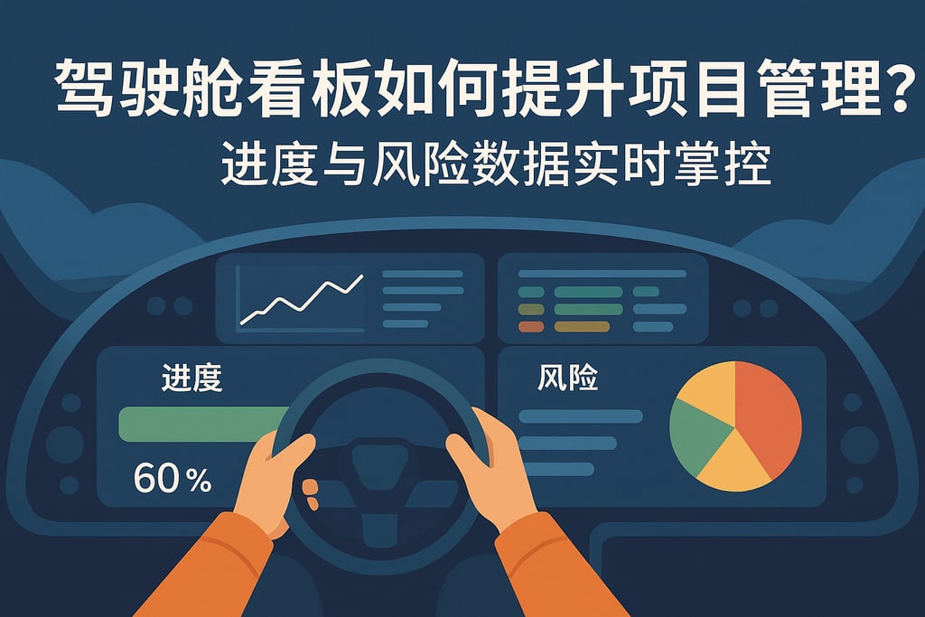 驾驶舱看板如何提升项目管理？进度与风险数据实时掌控