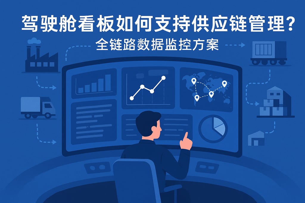 驾驶舱看板如何支持供应链管理？全链路数据监控方案