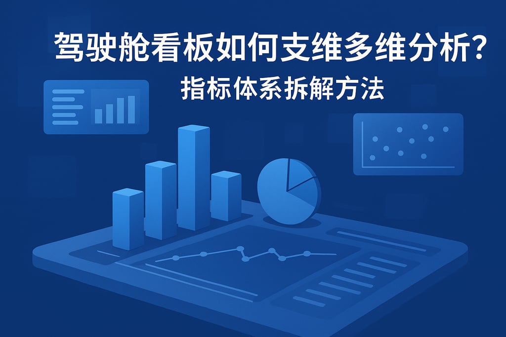 驾驶舱看板如何支持多维分析？指标体系拆解方法