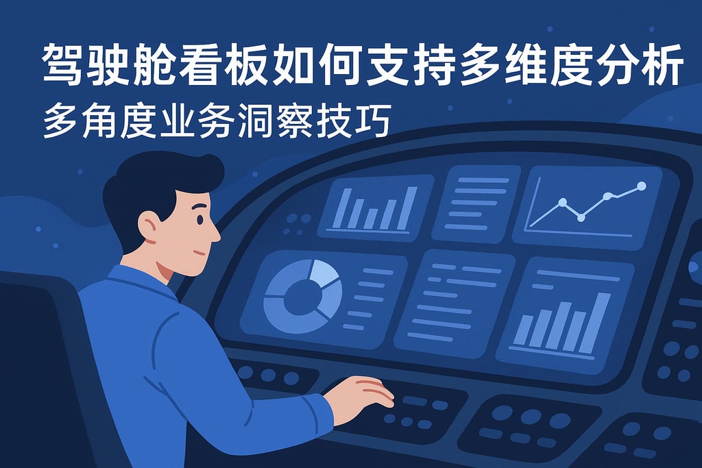 驾驶舱看板如何支持多维度分析？多角度业务洞察技巧
