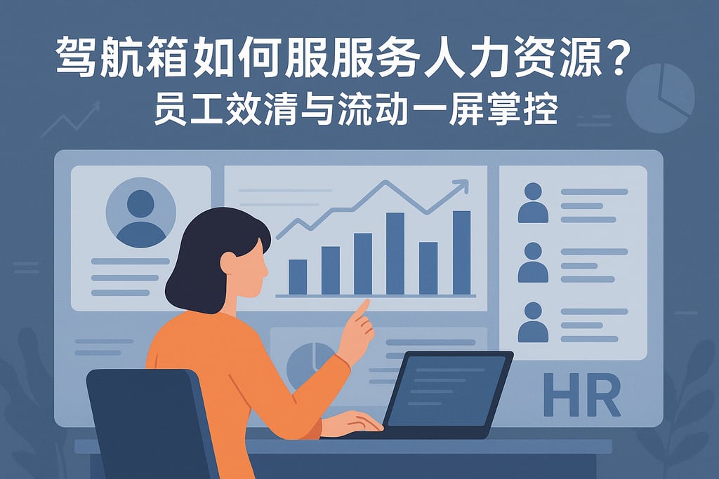 驾驶舱看板如何服务人力资源？员工绩效与流动一屏掌控