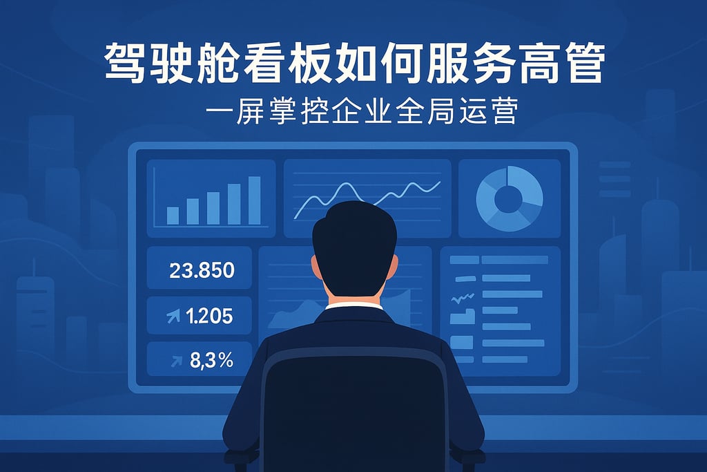 驾驶舱看板如何服务高管？一屏掌控企业全局运营