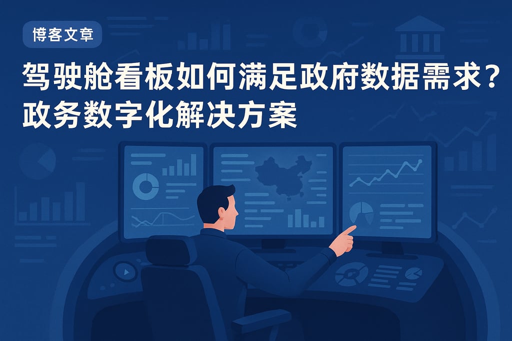 驾驶舱看板如何满足政府数据需求？政务数字化解决方案