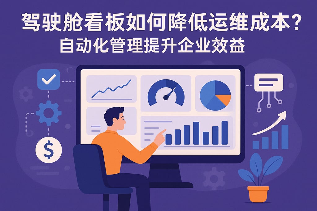 驾驶舱看板如何降低运维成本？自动化管理提升企业效益