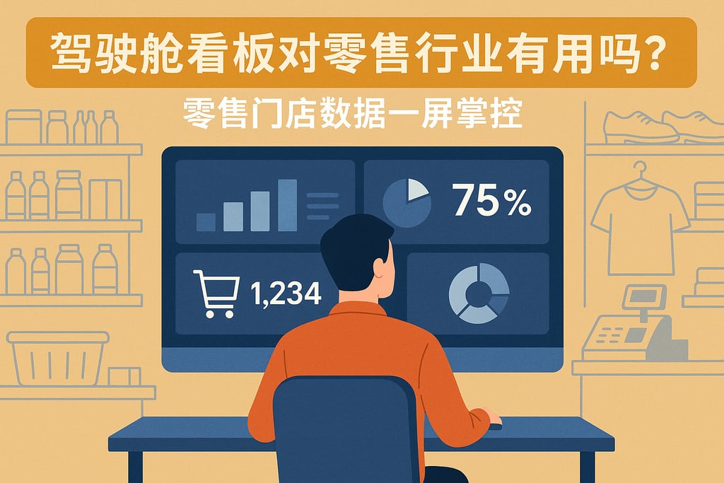 驾驶舱看板对零售行业有用吗？零售门店数据一屏掌控