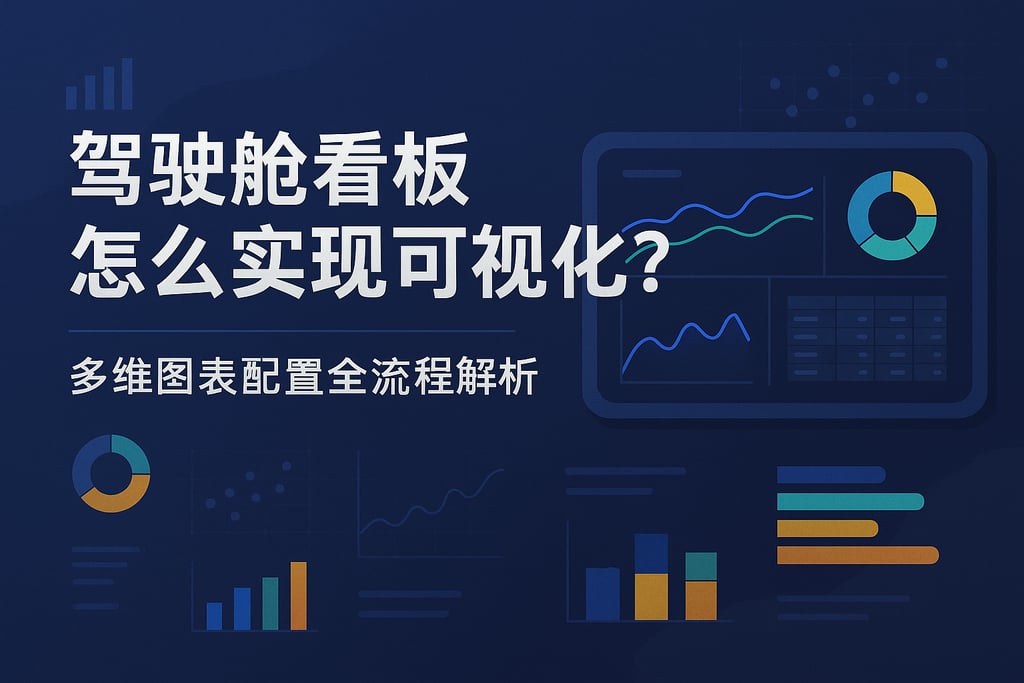 驾驶舱看板怎么实现可视化？多维图表配置全流程解析