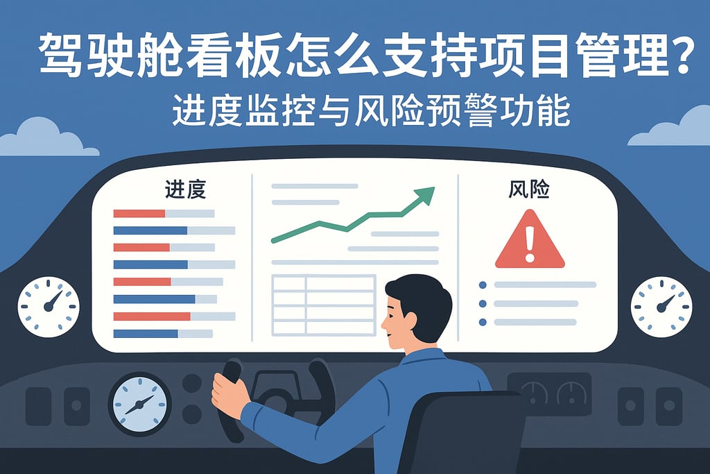 驾驶舱看板怎么支持项目管理？进度监控与风险预警功能