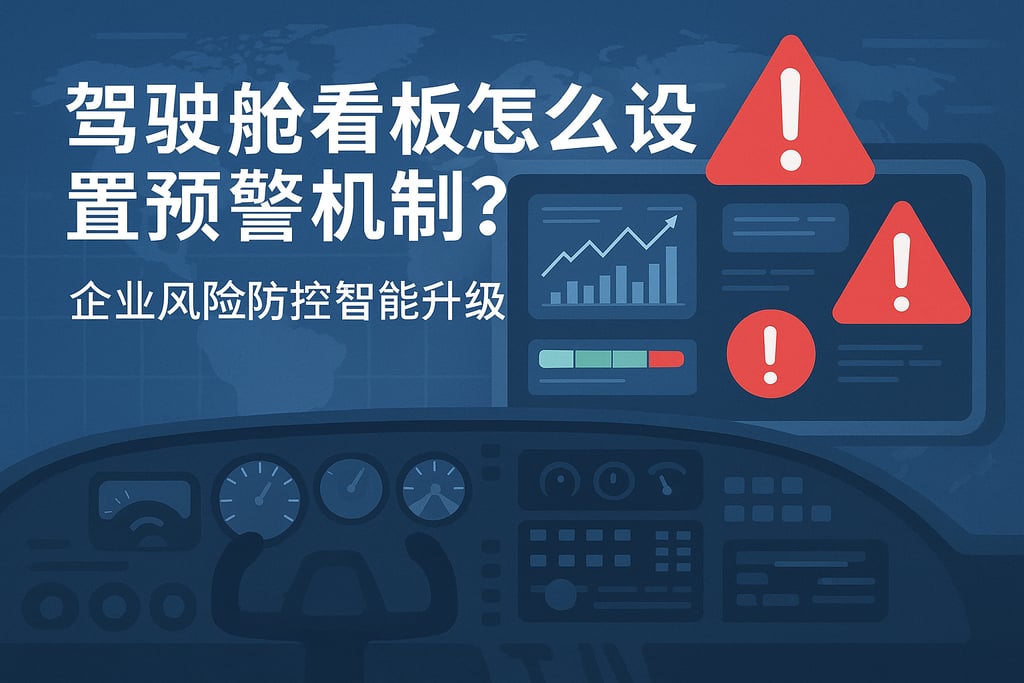 驾驶舱看板怎么设置预警机制？企业风险防控智能升级