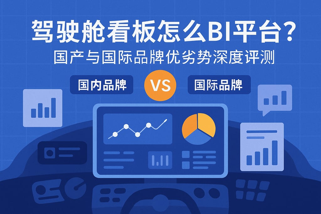 驾驶舱看板怎么选BI平台？国产与国际品牌优劣势深度评测