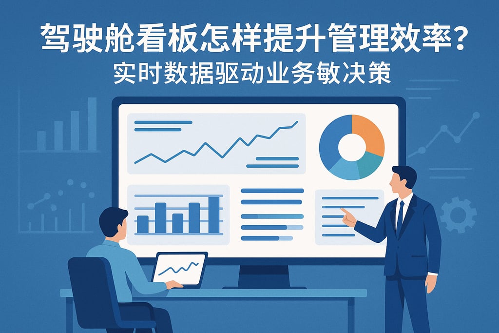 驾驶舱看板怎样提升管理效率？实时数据驱动业务敏捷决策
