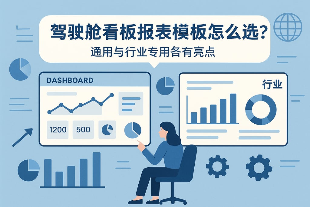 驾驶舱看板报表模板怎么选？通用与行业专用各有亮点
