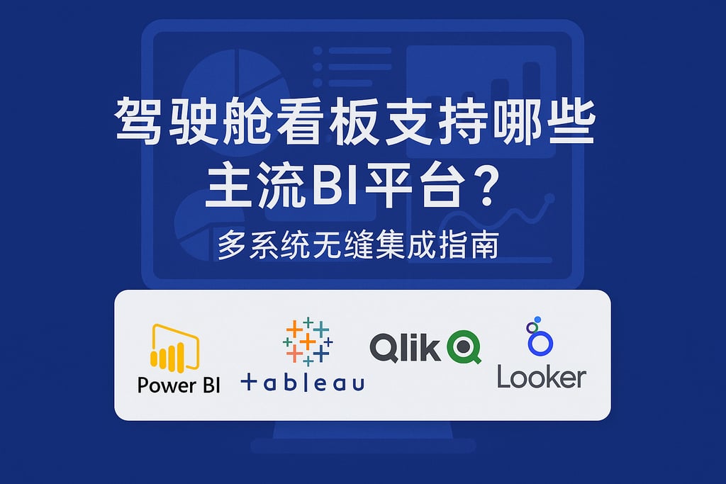 驾驶舱看板支持哪些主流BI平台？多系统无缝集成指南