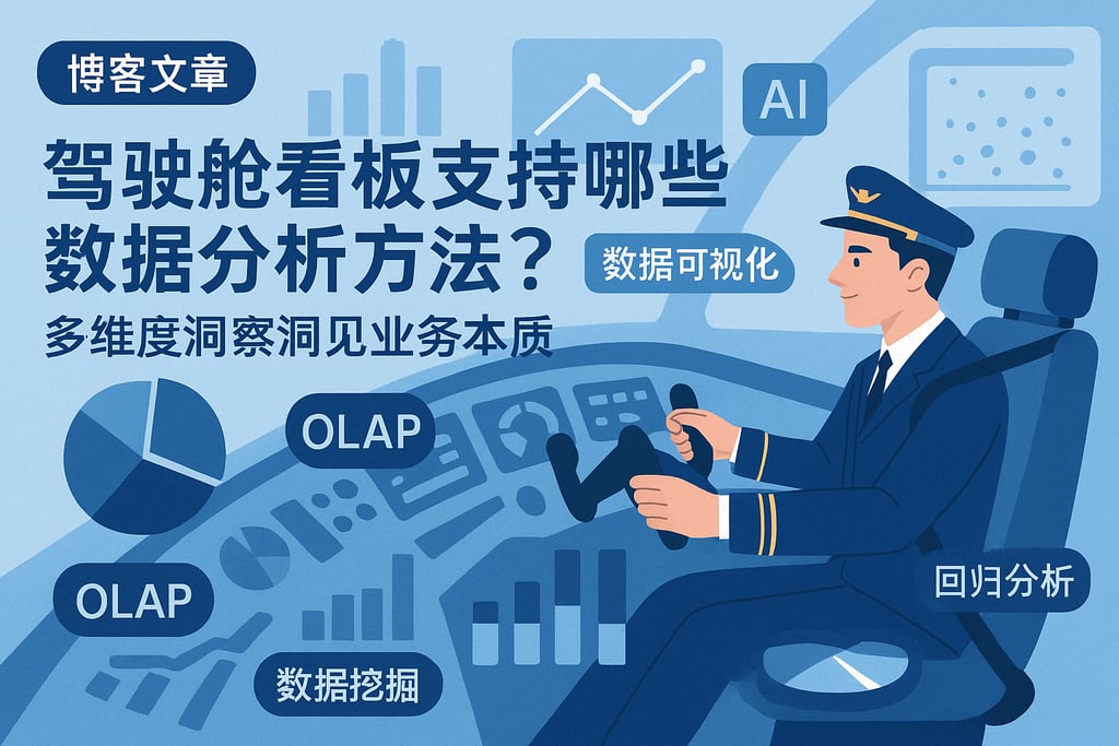 驾驶舱看板支持哪些数据分析方法？多维度洞察洞见业务本质