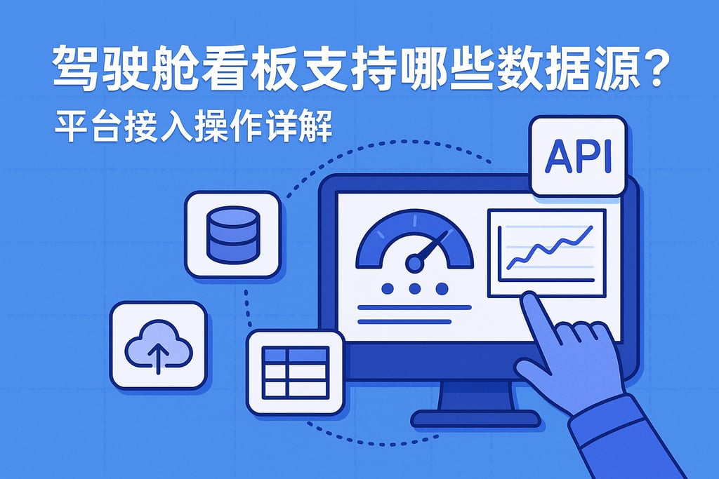 驾驶舱看板支持哪些数据源？平台接入操作详解