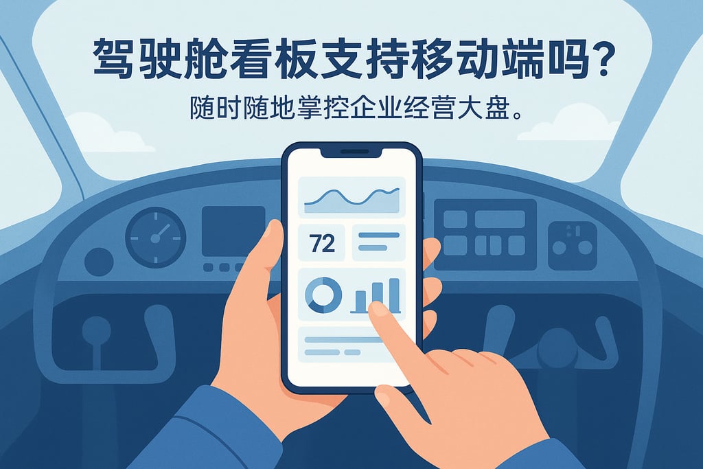 驾驶舱看板支持移动端吗？随时随地掌控企业经营大盘。
