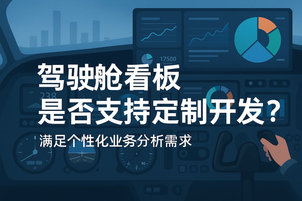 驾驶舱看板是否支持定制开发？满足个性化业务分析需求
