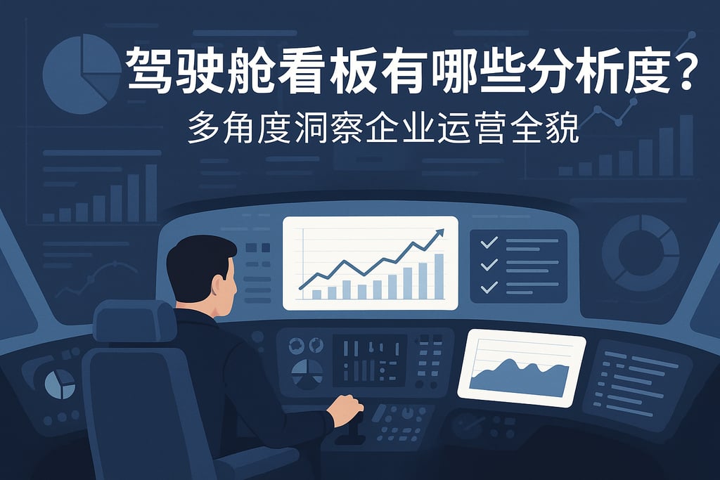 驾驶舱看板有哪些分析维度？多角度洞察企业运营全貌