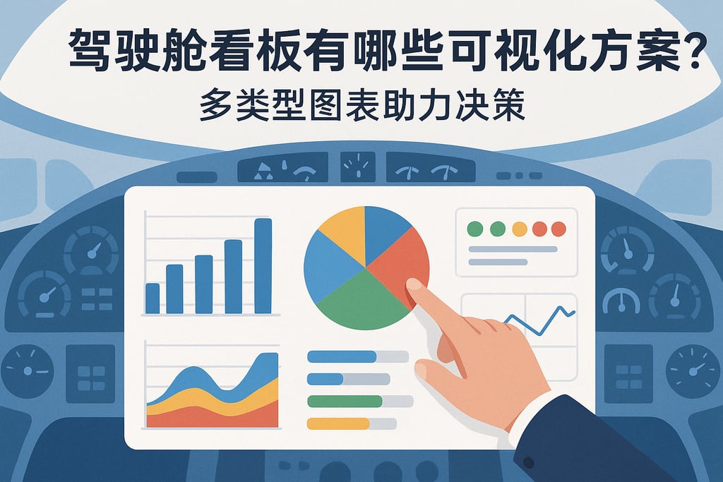 驾驶舱看板有哪些可视化方案？多类型图表助力决策