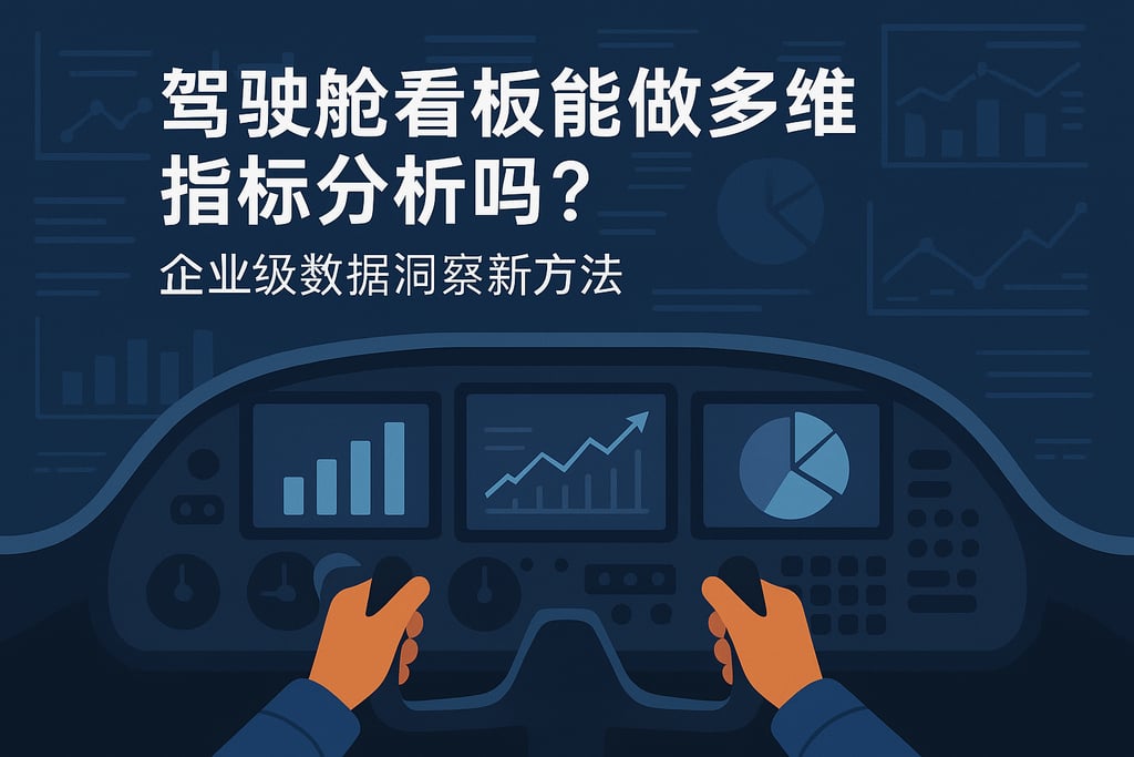 驾驶舱看板能做多维指标分析吗？企业级数据洞察新方法