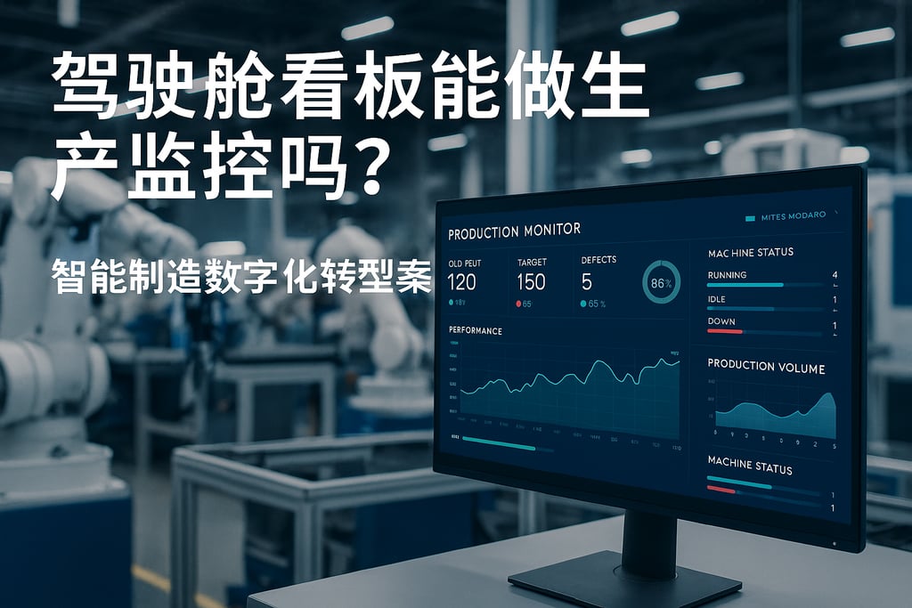 驾驶舱看板能做生产监控吗？智能制造数字化转型案例