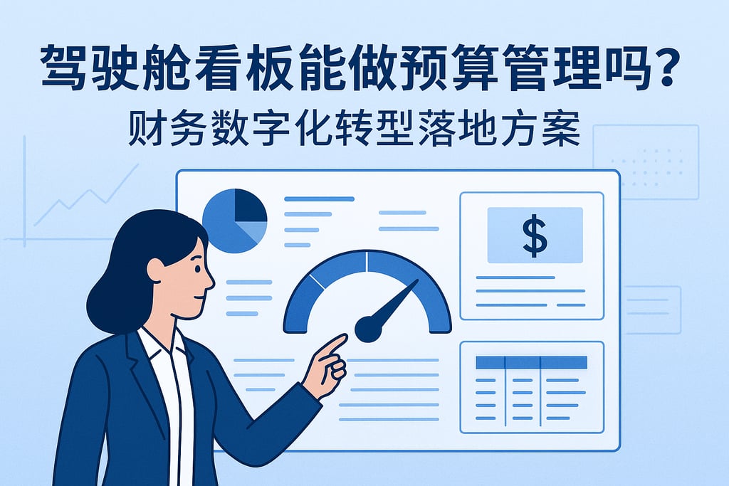 驾驶舱看板能做预算管理吗？财务数字化转型落地方案