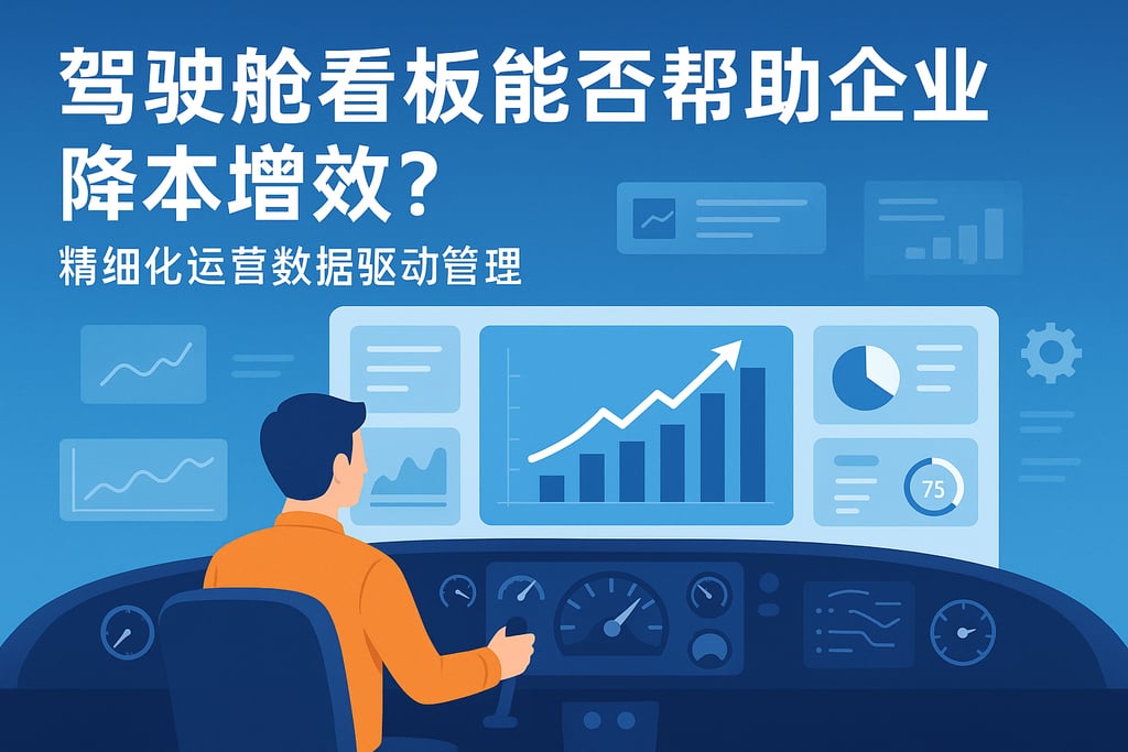 驾驶舱看板能否帮助企业降本增效？精细化运营数据驱动管理
