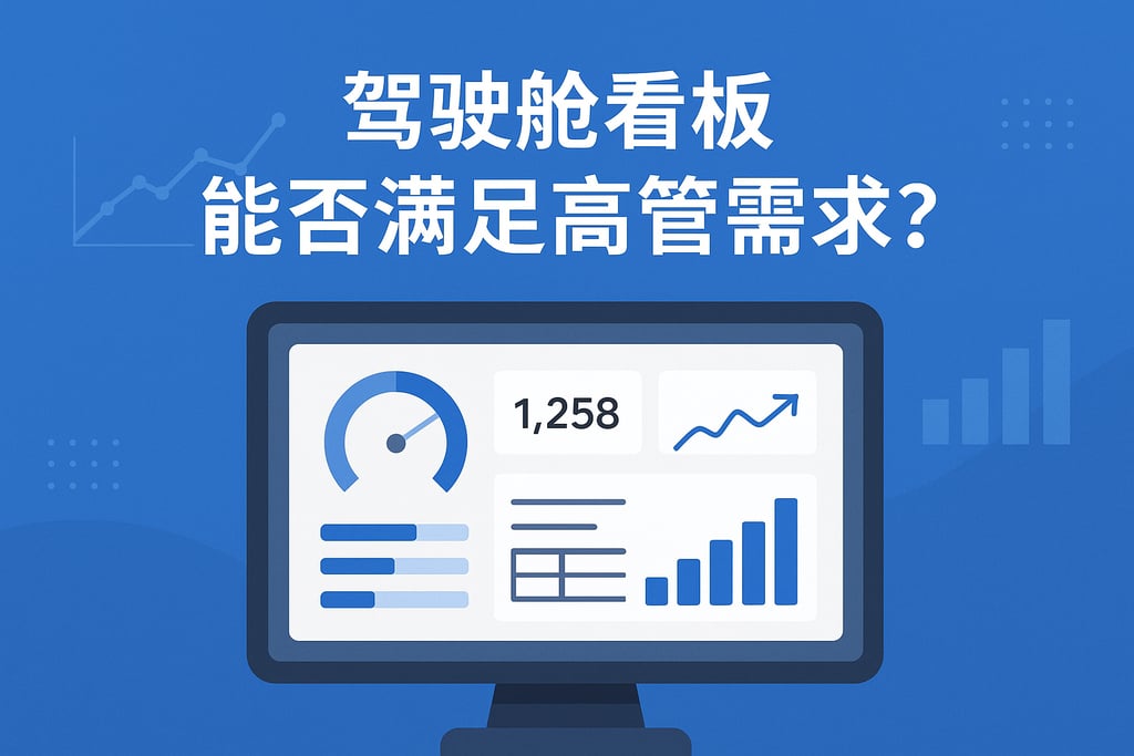 驾驶舱看板能否满足高管需求？一键聚合核心业务指标