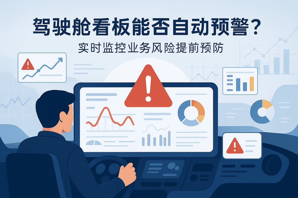 驾驶舱看板能否自动预警？实时监控业务风险提前预防