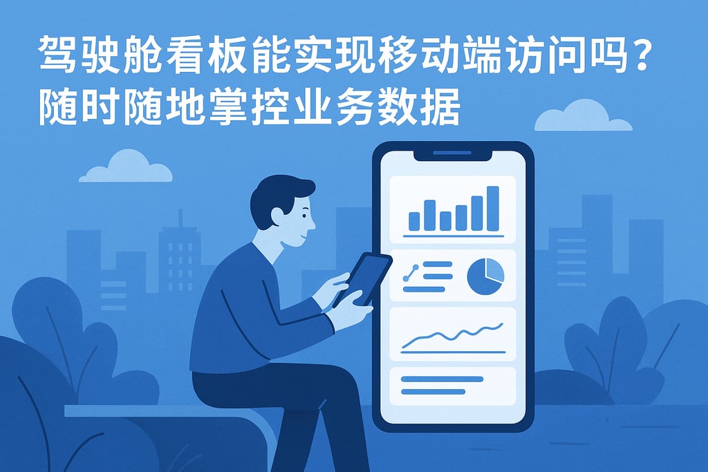 驾驶舱看板能实现移动端访问吗？随时随地掌控业务数据