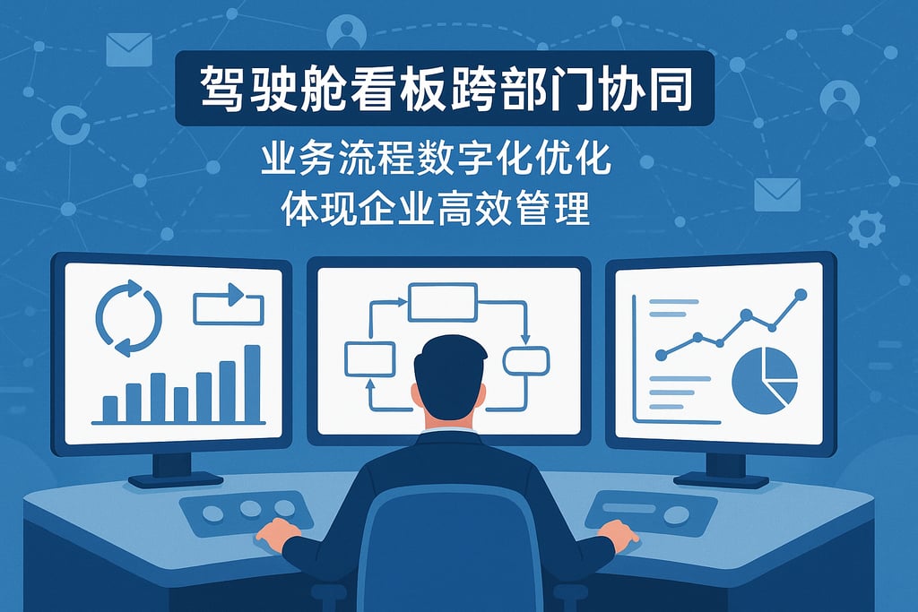 驾驶舱看板能实现跨部门协同吗？业务流程数字化优化方案