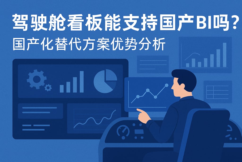 驾驶舱看板能支持国产BI吗？国产化替代方案优势分析
