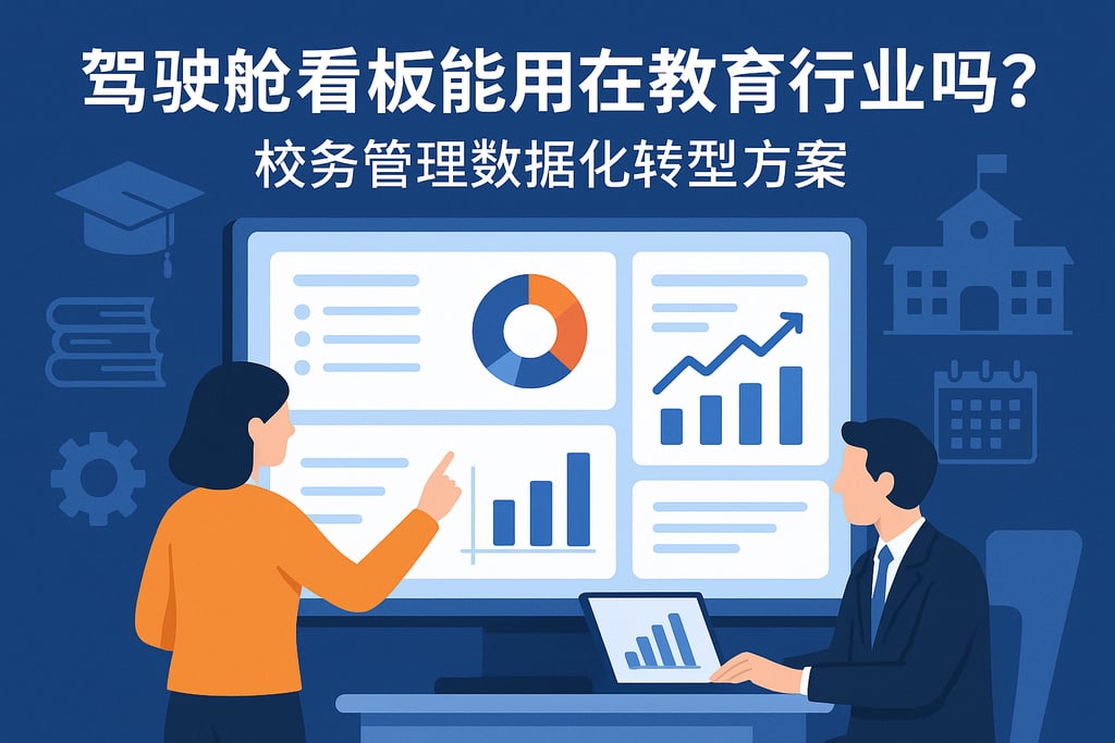 驾驶舱看板能用在教育行业吗？校务管理数据化转型方案