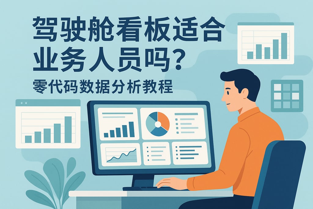 驾驶舱看板适合业务人员吗？零代码数据分析教程